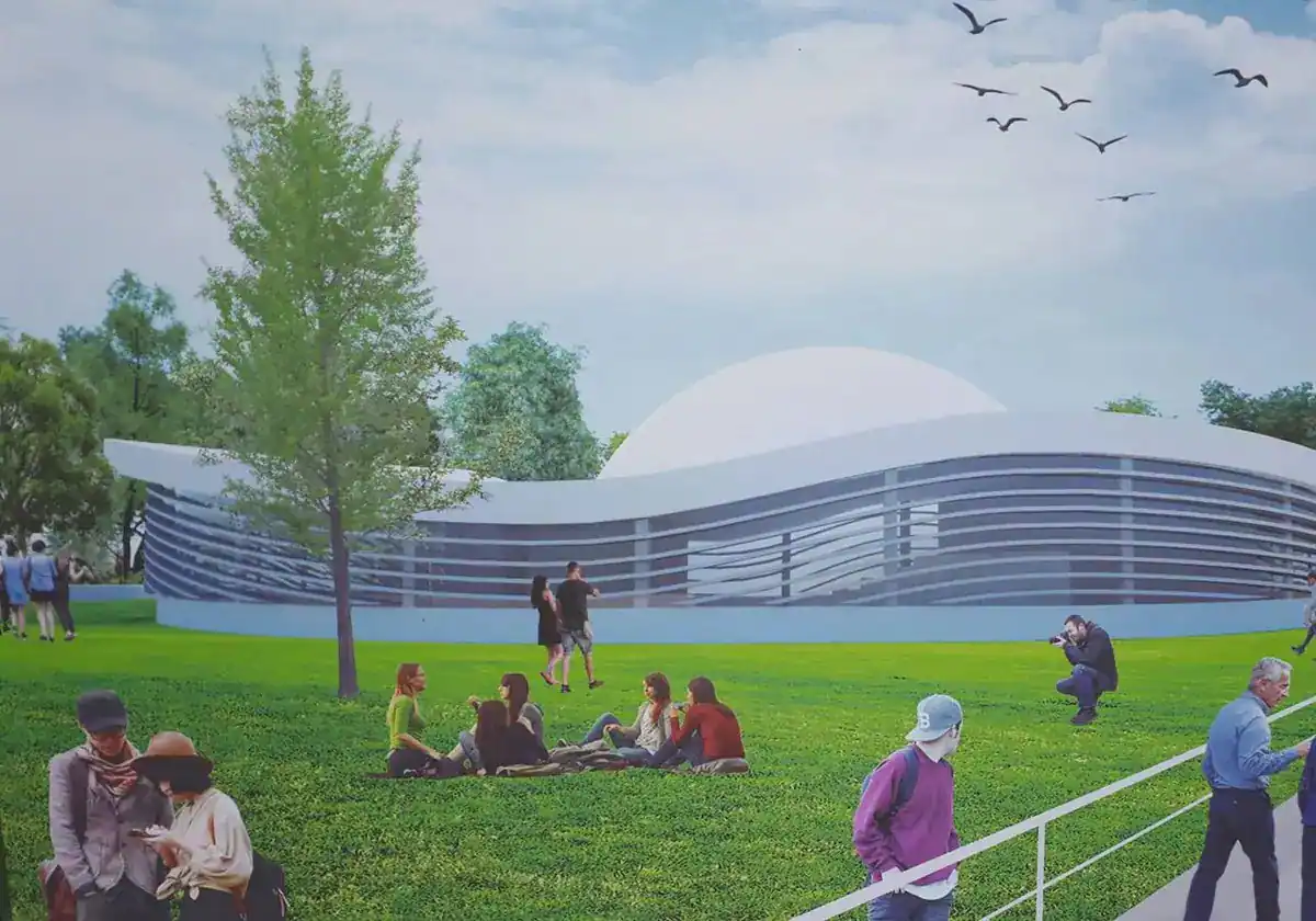 An artist's impression of Malaga's planetarium project SUR